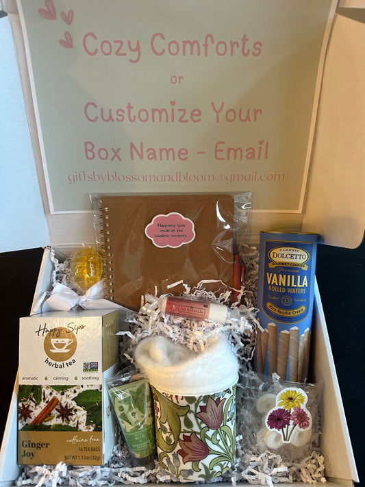 Cozy Comforts Gift Box (Feel Better Soon, Get Well, Thinking of You, or Sympathy)