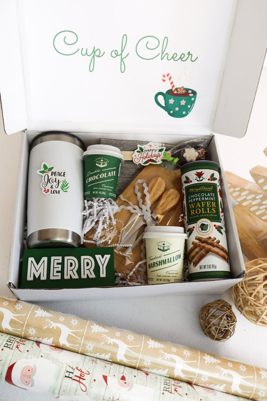 Cup of Cheer Christmas Box (Goodies for a Cozy Night In)