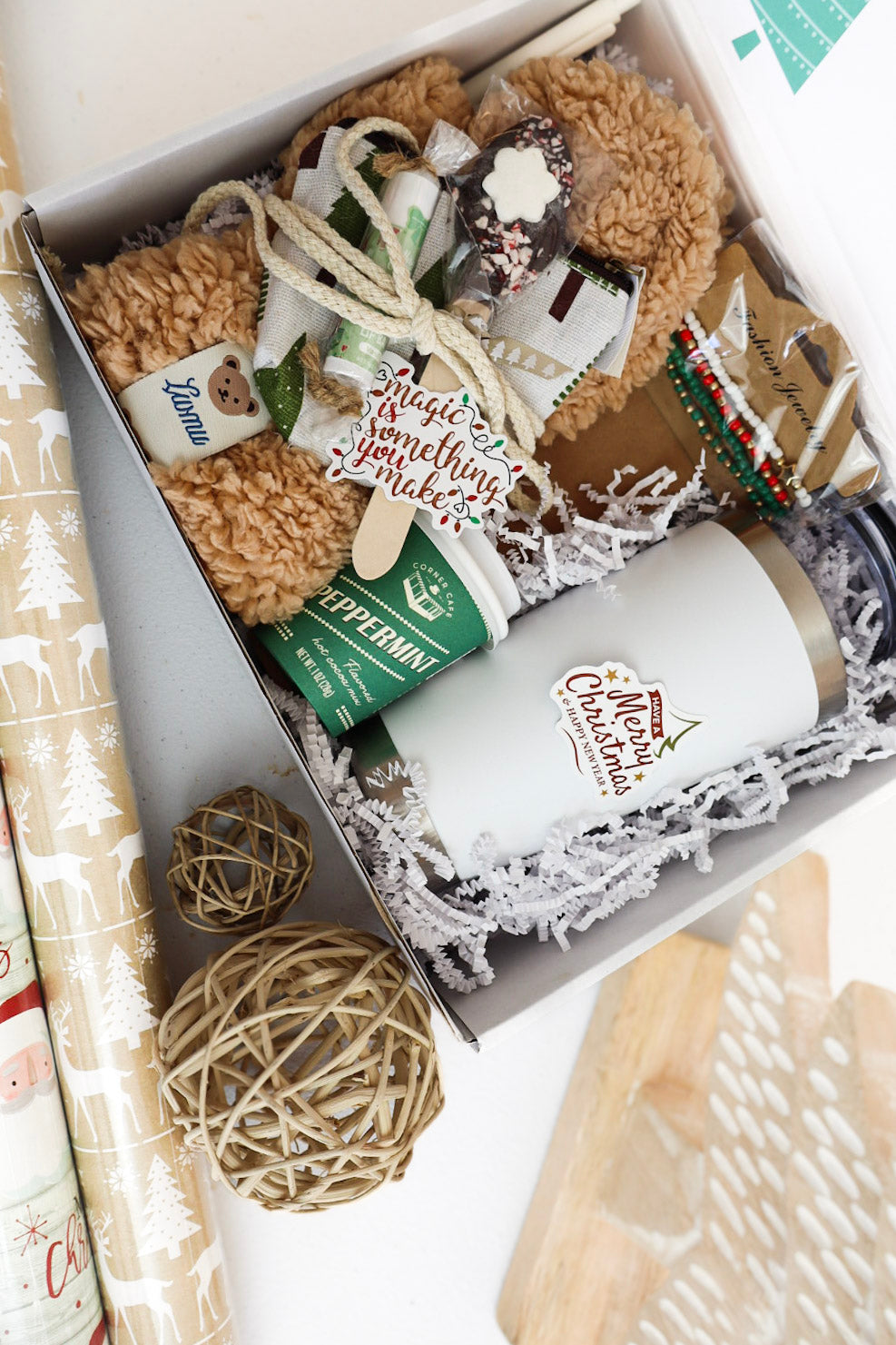 Cup of Cheer Christmas Box (Goodies for a Cozy Night In)